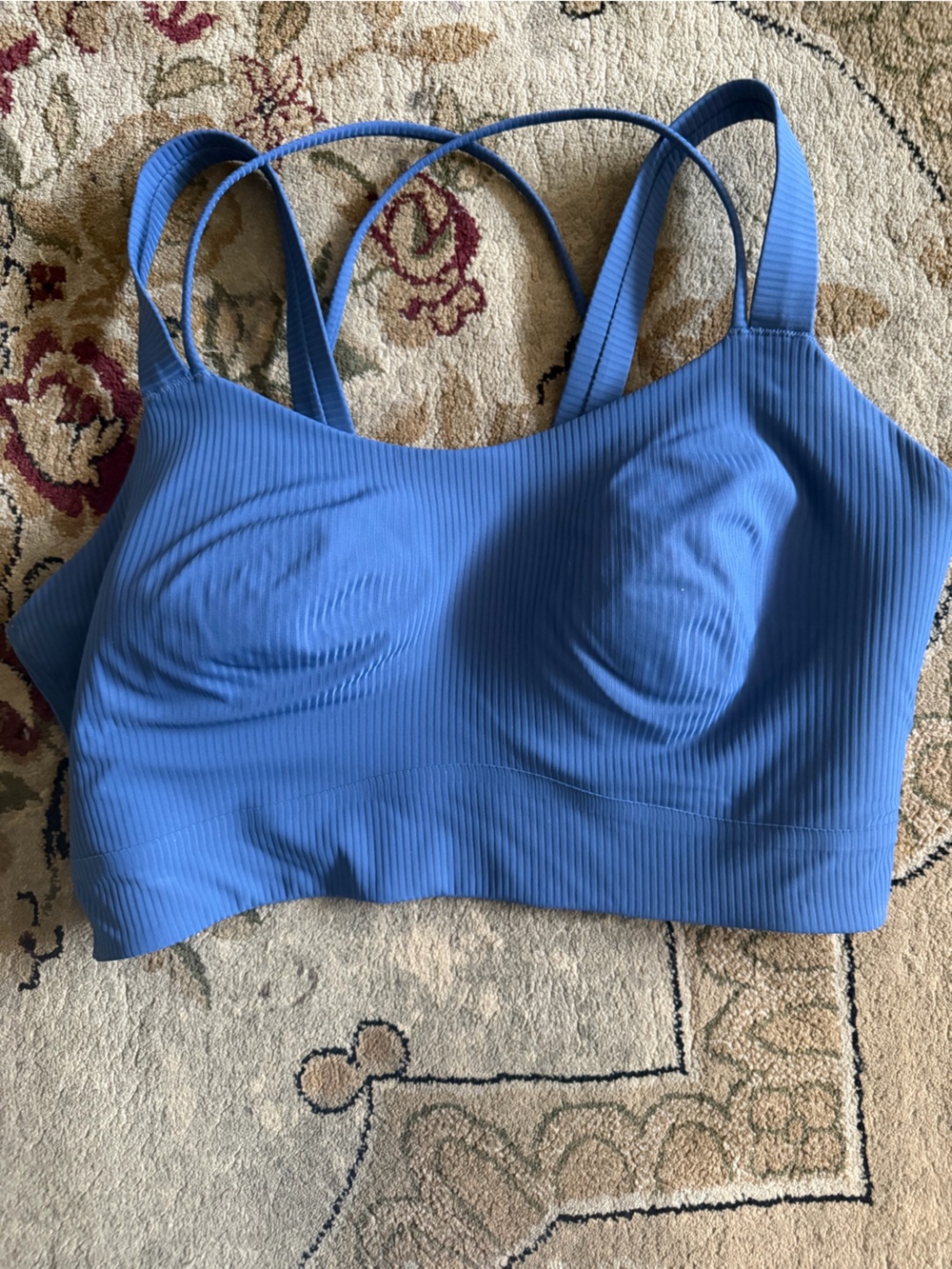 Ribbed Blue Women's Seamless Bralette lululemon